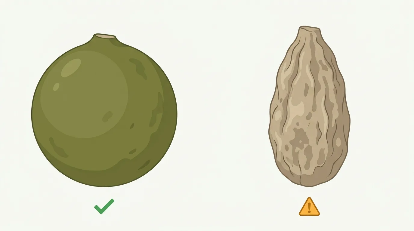 解説用イラスト: Confirming caudex form