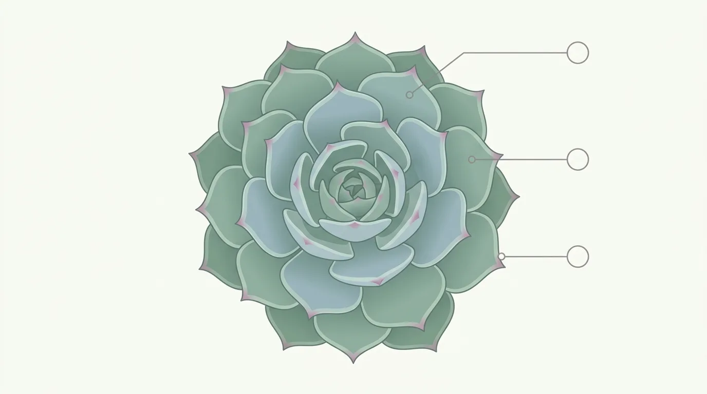 解説用イラスト: Echeveria