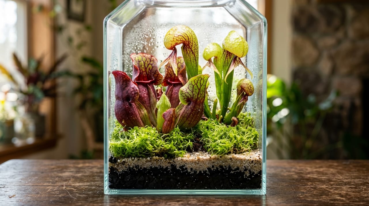 Carnivorous Plants in Bottle Gardens & Closed Cultivation Guide | Leveraging Sarracenia in High-Humidity Environments
