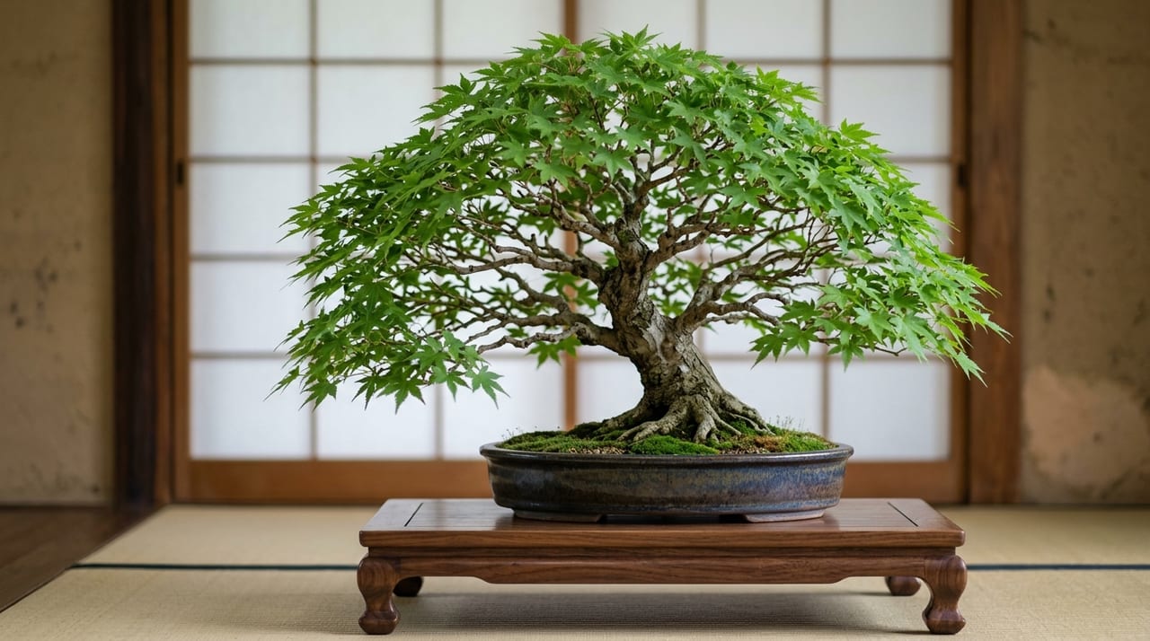 落叶树盆栽的摘叶|促进小叶化与枝条细分化的夏季技法