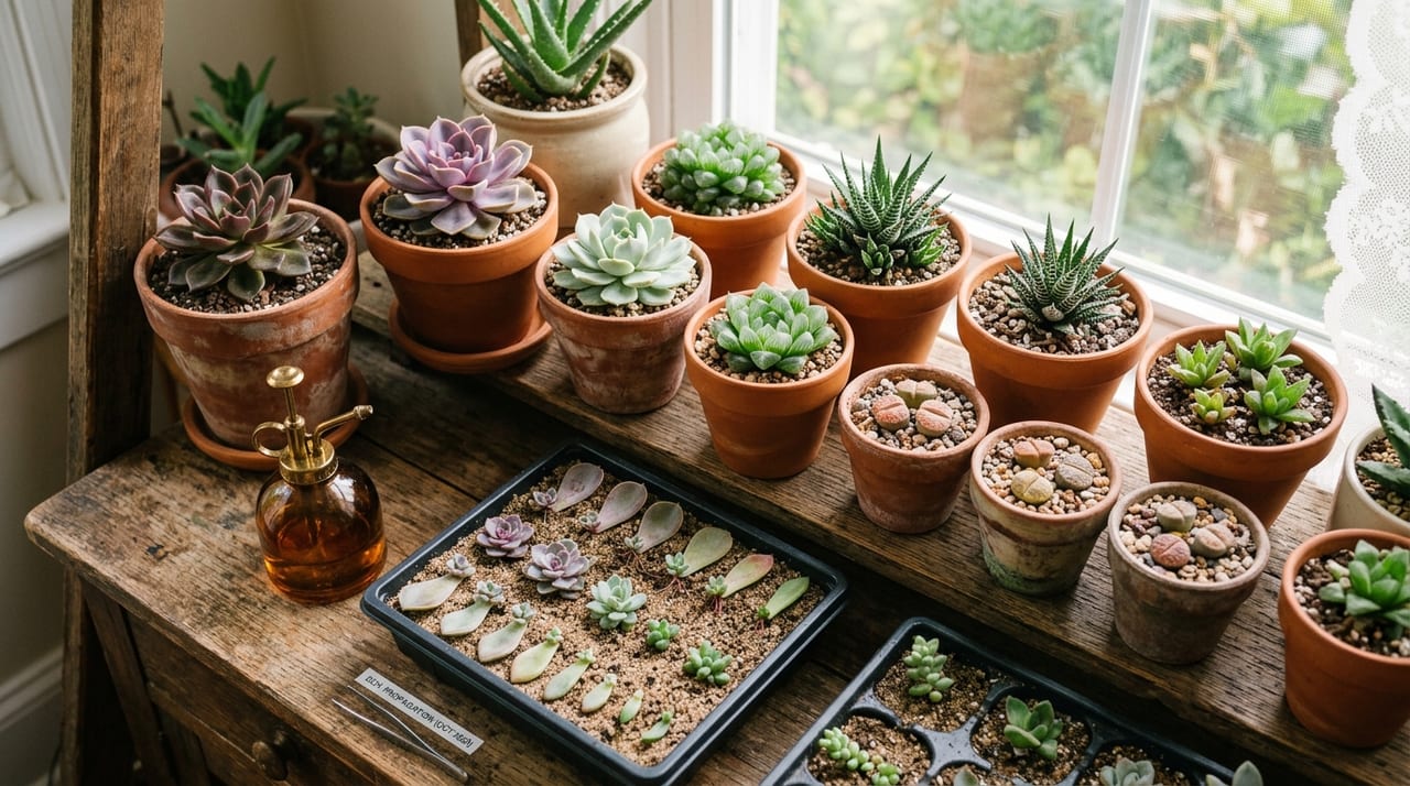 多肉植物の葉挿し完全ガイド|成功率を高める親選び・環境・タイミング
