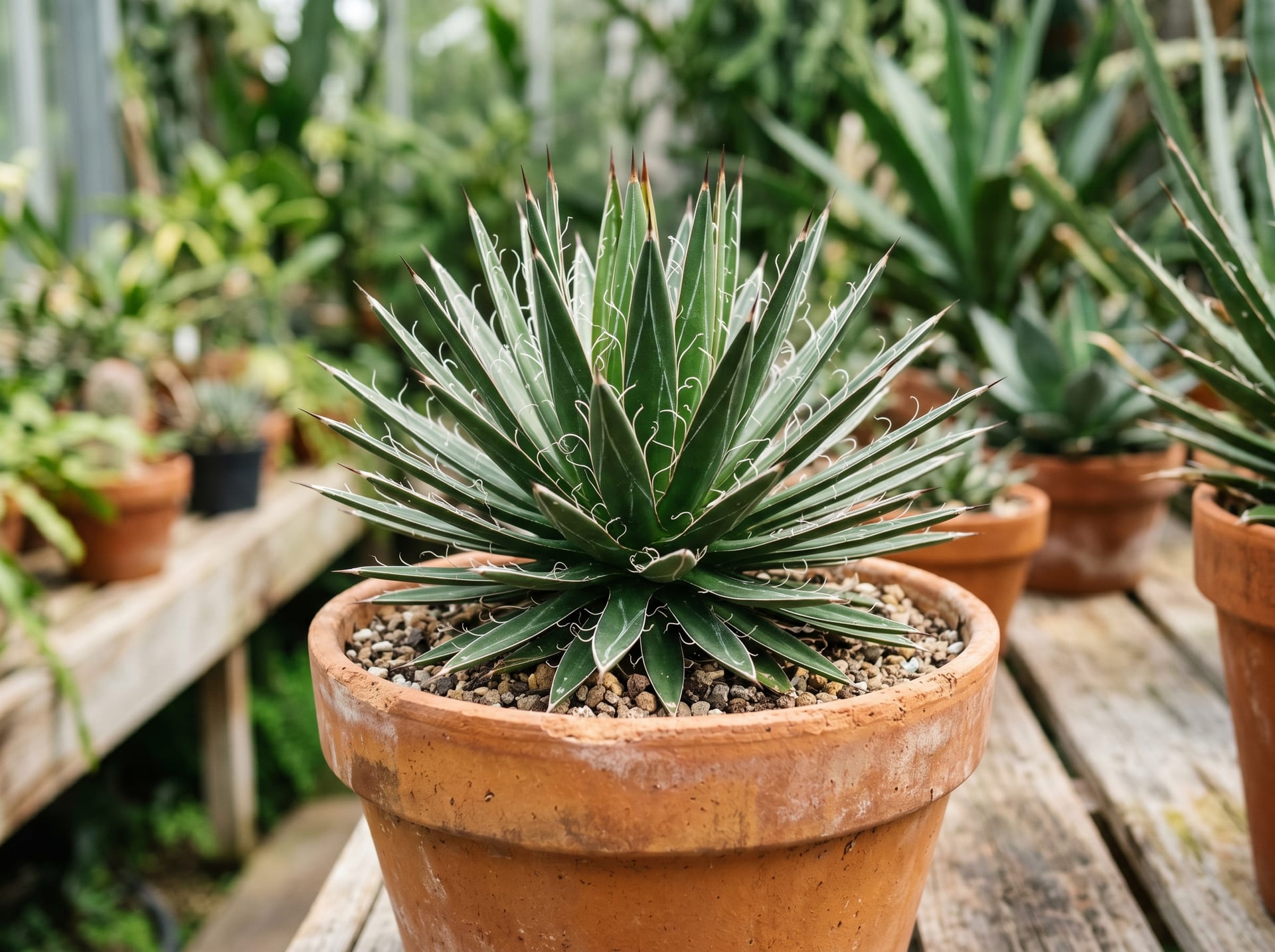 白絲龍舌蘭 (Agave schidigera)