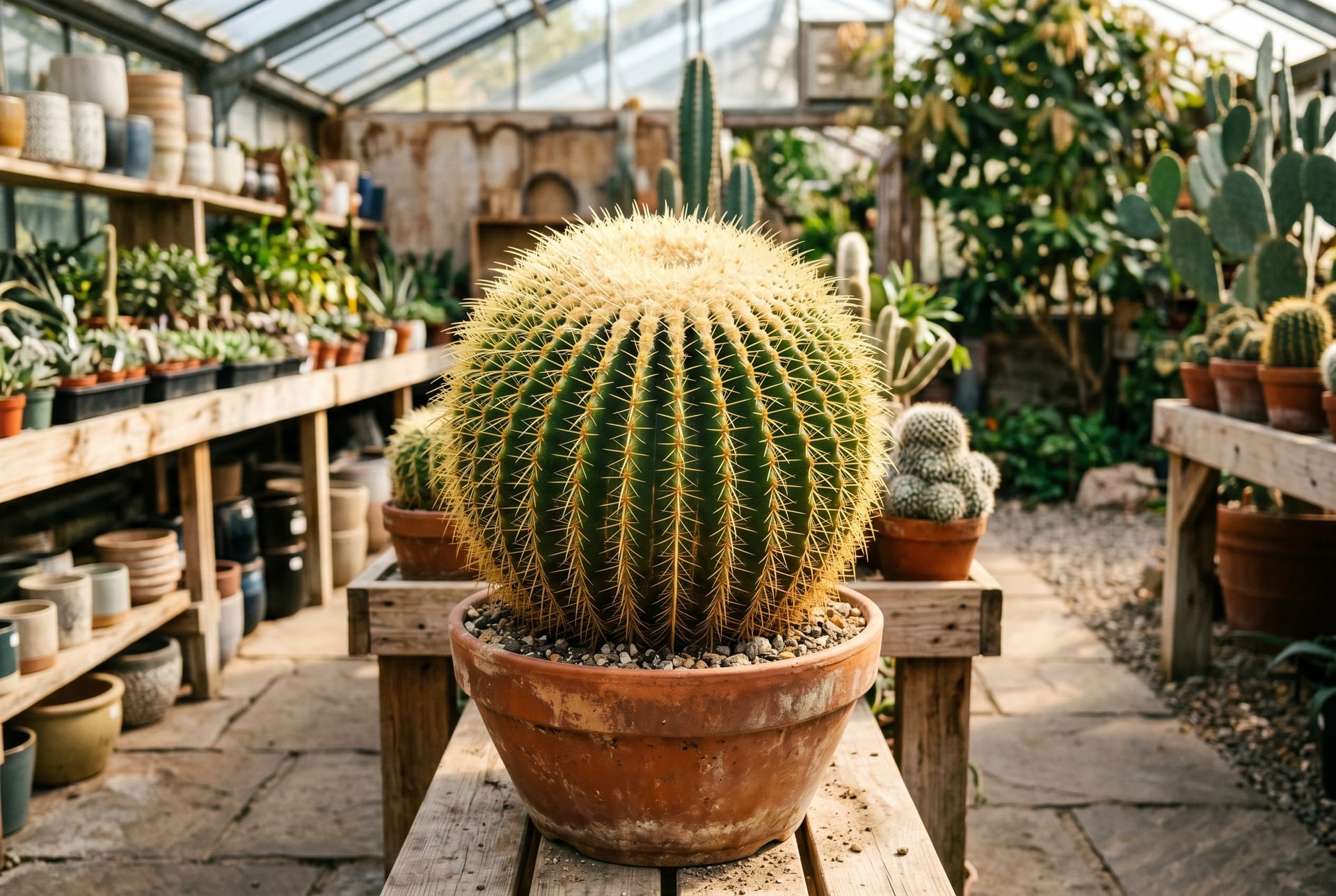 金琥 (Echinocactus grusonii)